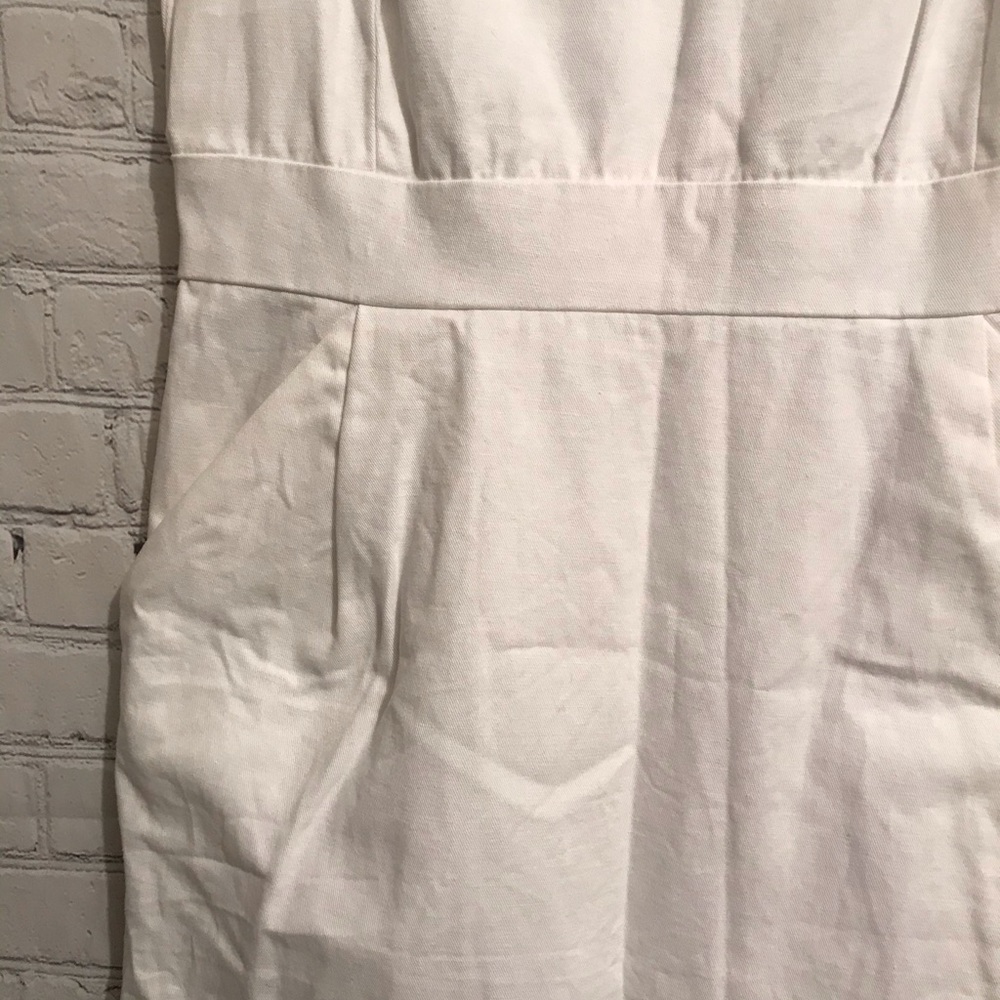 J.Crew White Sleeveless Summer Dress - Picture 2 of 8